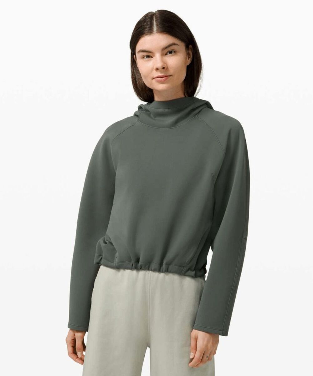 Lululemon AirWrap Pullover Hoodie Smoked Spruce Size 6